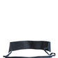 Blue Leather Wide Waist Women Cintura Belt