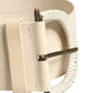 Off White Leather Waist Women Cintura Buckle Belt