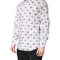 White GOLD Crown Cotton Dress Formal Shirt