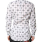 White GOLD Crown Cotton Dress Formal Shirt