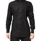 Black GOLD Cotton Collared Formal Dress Shirt