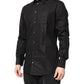 Black GOLD Cotton Collared Formal Dress Shirt