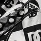 Black Silk Logo Print Short Sleeves Shirt