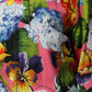 Multicolor Floral Print Zip Cardigan Jacket