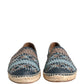 Blue Gray Slip On Buffalo Espadrille Shoes