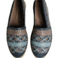 Blue Gray Slip On Buffalo Espadrille Shoes