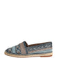 Blue Gray Slip On Buffalo Espadrille Shoes