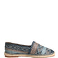 Blue Gray Slip On Buffalo Espadrille Shoes