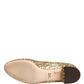 Gold Sequined Short Boots Stretch Shoes