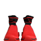 Red Black Sorrento Socks Sneakers Shoes
