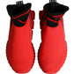 Red Black Sorrento Socks Sneakers Shoes