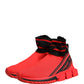 Red Black Sorrento Socks Sneakers Shoes