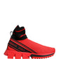 Red Black Sorrento Socks Sneakers Shoes