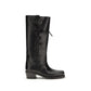 Black Calf Leather Bos Taurus Lace-Up Boots