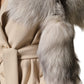 White Fox Fur Neck Wrap Warmer Winter Scarf
