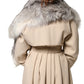 White Fox Fur Neck Wrap Warmer Winter Scarf