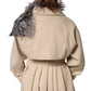 Gray Fox Fur Neck Wrap Warmer Winter Scarf