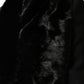 Black Fur Shawl Neck Wrap Cover Collar Scarf