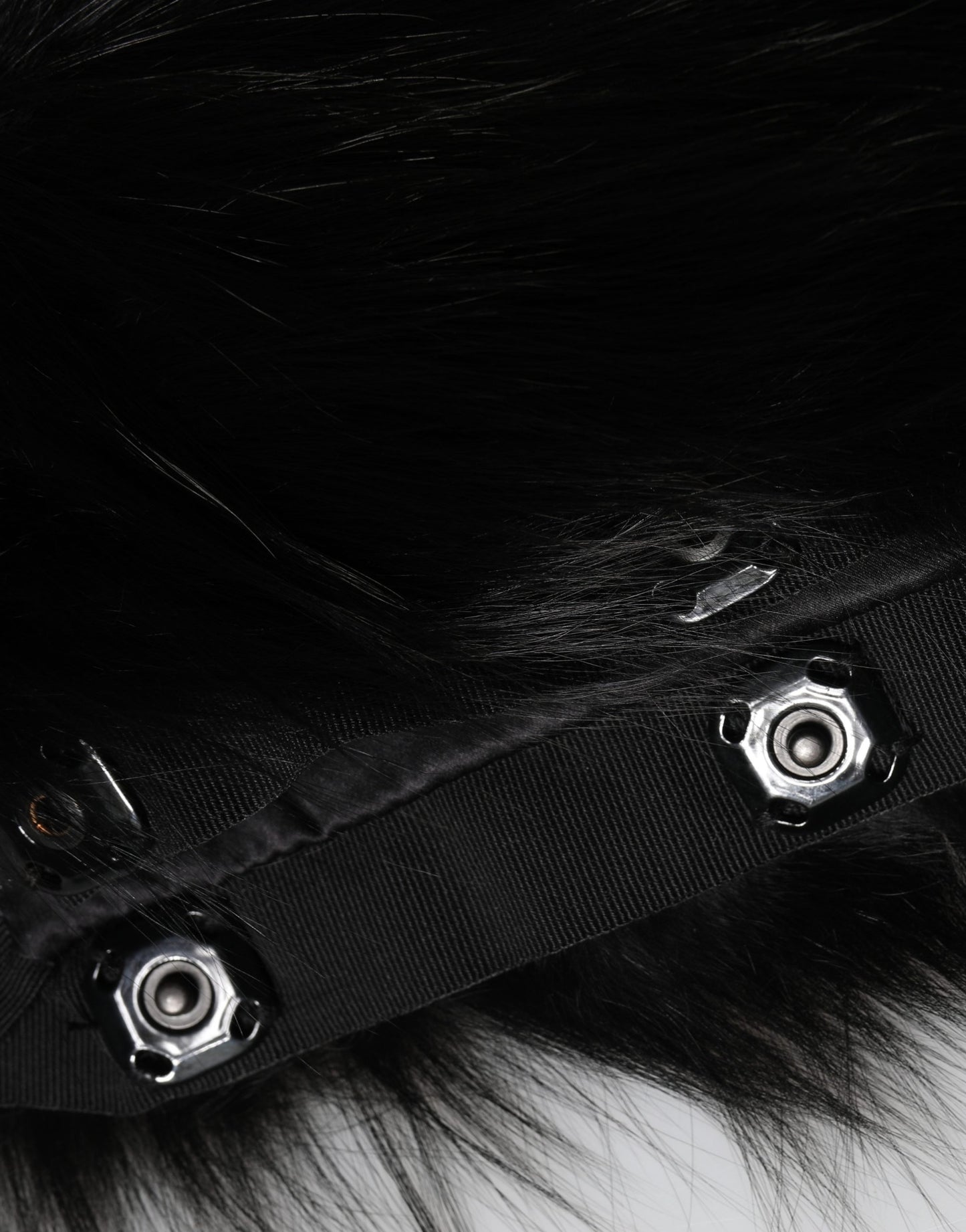 Black Fur Shoulder Collar Wrap Shawl Scarf