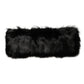 Black Fur Shoulder Collar Wrap Shawl Scarf