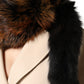 Brown Red Fox Fur Neck Warmer Winter Scarf