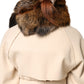 Brown Red Fox Fur Neck Warmer Winter Scarf