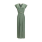 Bicolor Viscose Casual Dress