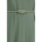 Bicolor Viscose Casual Dress