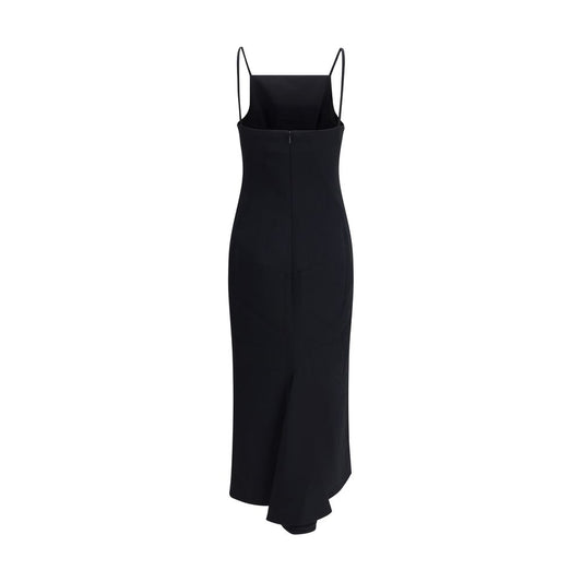 Black Viscose Casual Dress