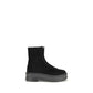 Black Rubber Ankle Boots