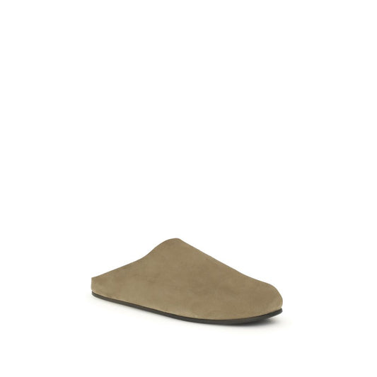 Beige Calf Leather Bos Taurus Mules