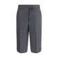 Gray Wool Bermuda Shorts