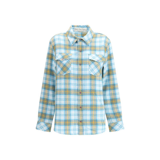 Blue Cashmere Pattern Shirt
