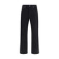 Black Cotton Slim Fit Jeans