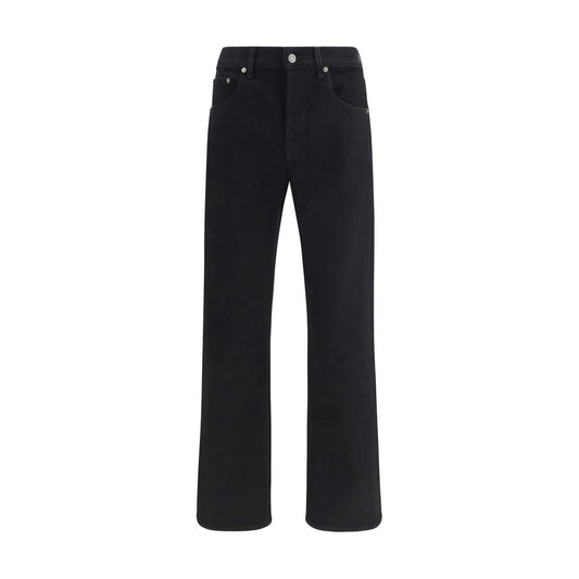 Black Cotton Slim Fit Jeans