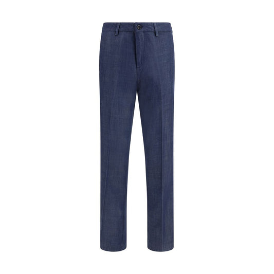 Blue Tencel Dress Pants
