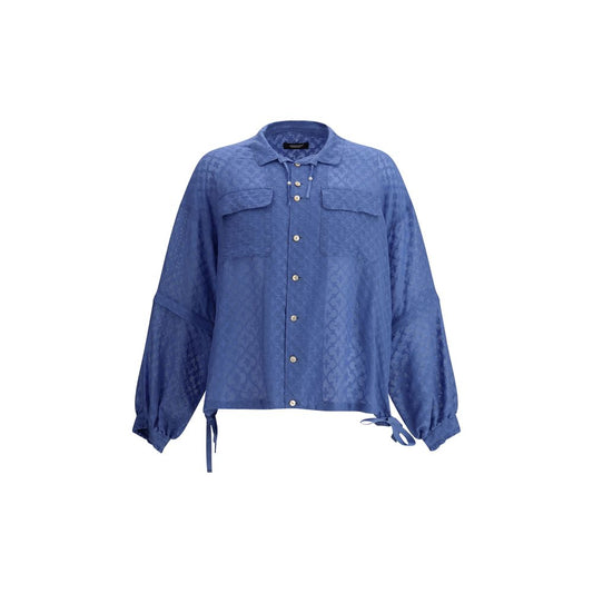 Blue Cotton Blouse