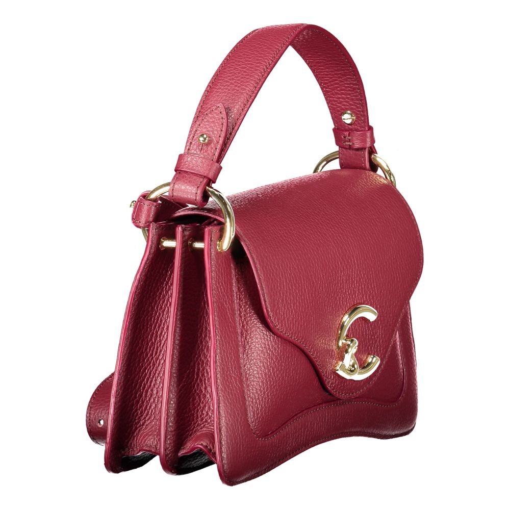 Red Leather Women Handbag