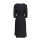 Black Wool Casual Dress