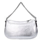 Gray Leather Handbag