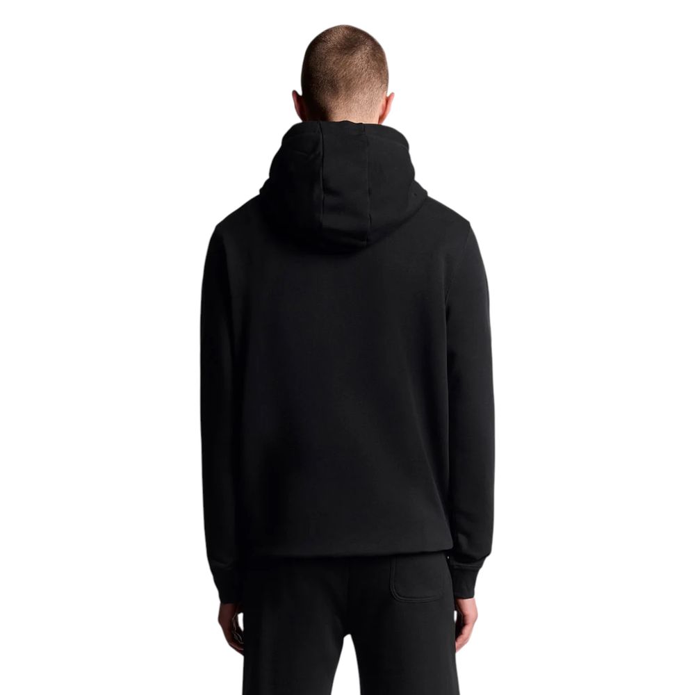 Black Cotton Hoodie