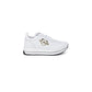 White Leather Low Top Sneakers