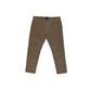 Beige Cotton Casual Pants