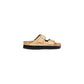 Beige Synthetic Platform Sandals