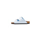 Blue Artificial Leather Slippers