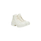 White Recycled Leather High Heel Pumps