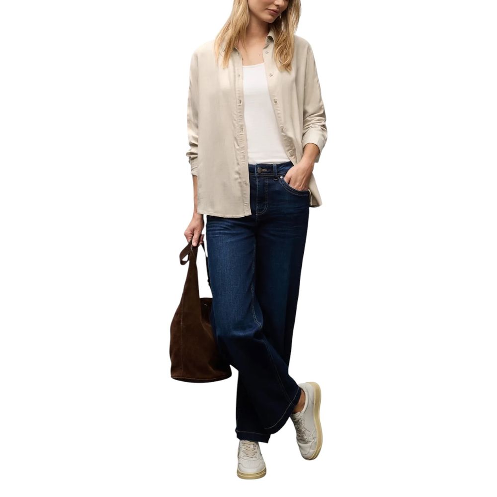 Beige Viscose Blouse