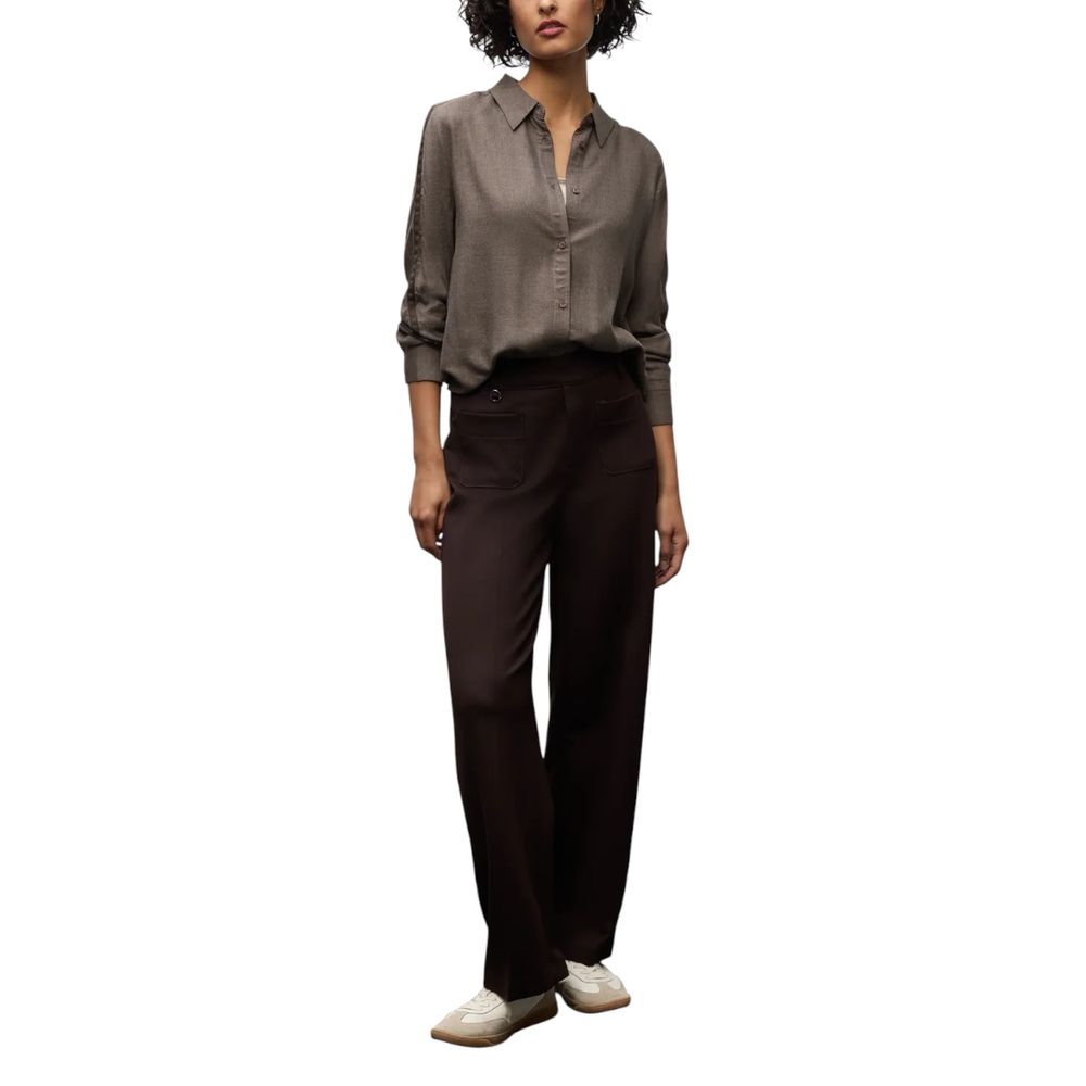 Brown Viscose Blouse