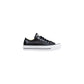 Black Leather Low Top Sneakers