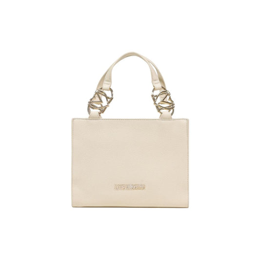 Beige Polyethylene Handbag